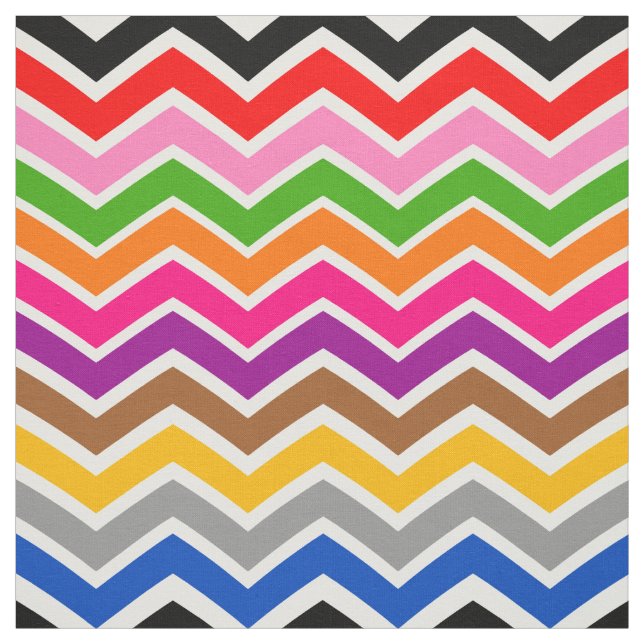 Tecido Design de Padrão Zigzag Chevron com várias cores (Modelo)