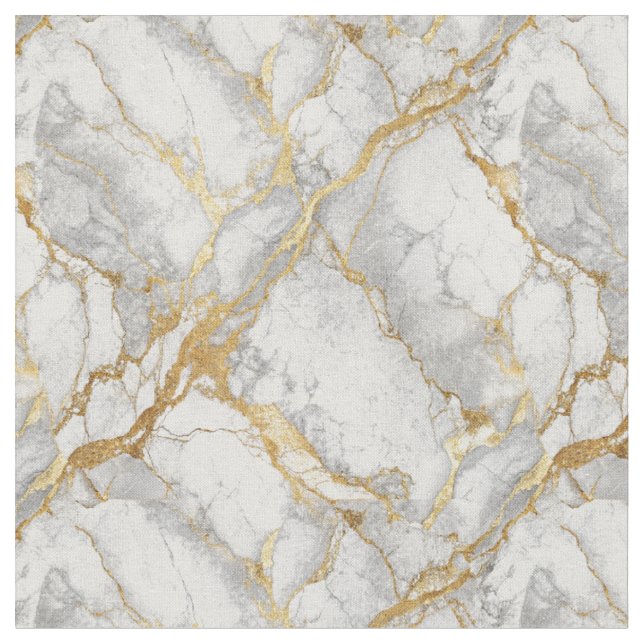 Tecido Design de Pedra de Mármore Branco Veio de Ouro Lux (Detalhe)