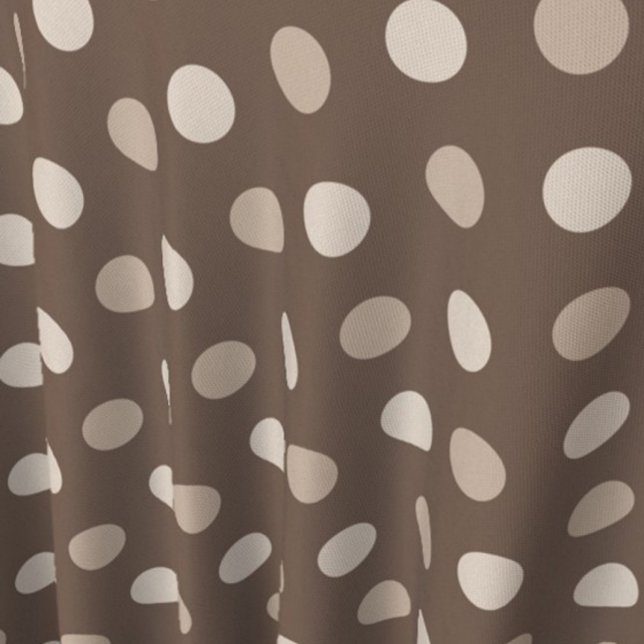 Tecido Design de Pontos Polka Marrom Terra Neutra (Criador carregado)