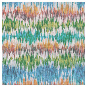 Tecido Design de striped abstrato no estilo Ikat.
