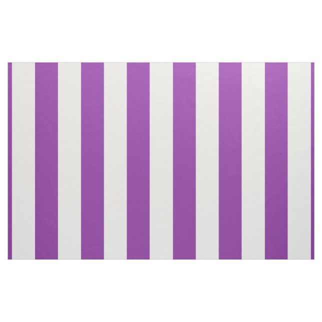 Tecido Design de Stripes Brancas Roxas (Jarda)