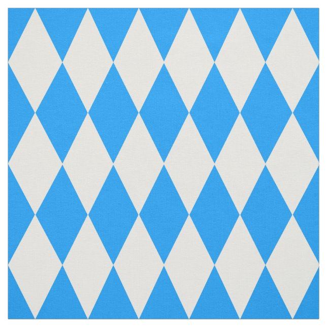 Tecido Design de Verificadores de Ouros Branco Azul (Modelo)