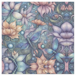 Tecido Design Dourado Azul do Damasco de Energia