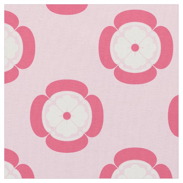 Tecido Design Floral de Deco Rosa (Detalhe)