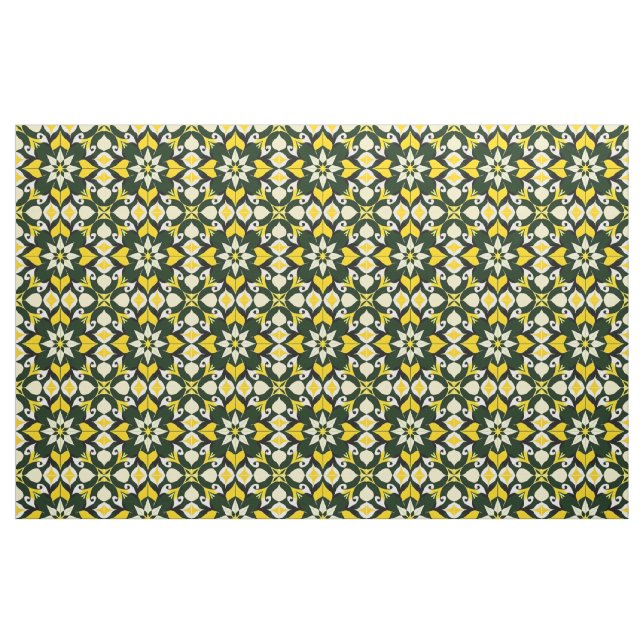 Tecido Design Floral Geométrico Vibrante (Fat Quarter)