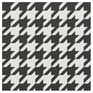 Tecido Design tradicional japonês-CHIDORI-preto-e-branco