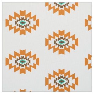 Tecido Design Tribal Americano Nativo do Sudoeste Aztec