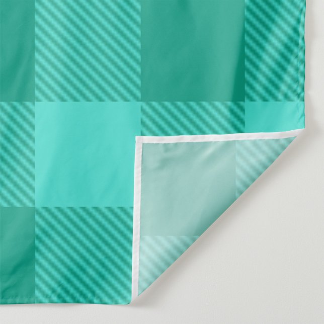 Tecido Design Xadrez Gingham Azul-Verde e Turquesa  (Criador carregado)