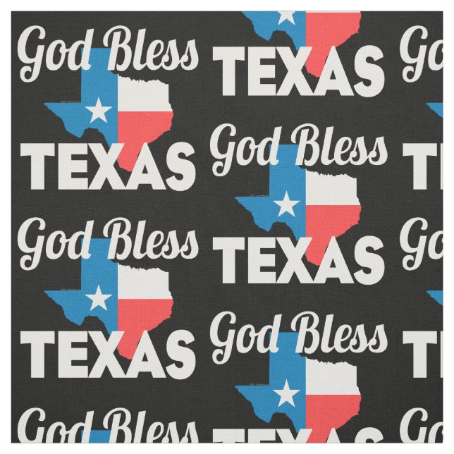 Tecido Deus abençoe Texas (Modelo)