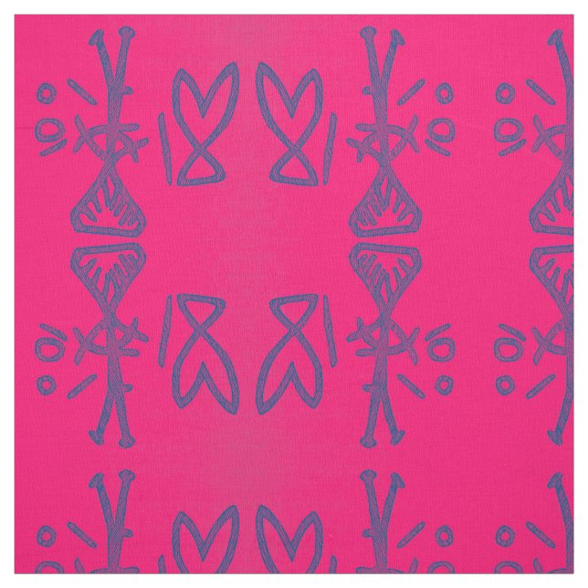 Tecido Devils Lake Pictografo Vermelho (Modelo)