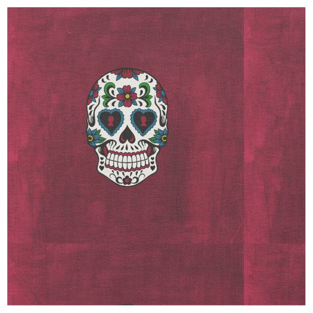 Tecido Dia retro do crânio inoperante do açúcar (Detalhe)