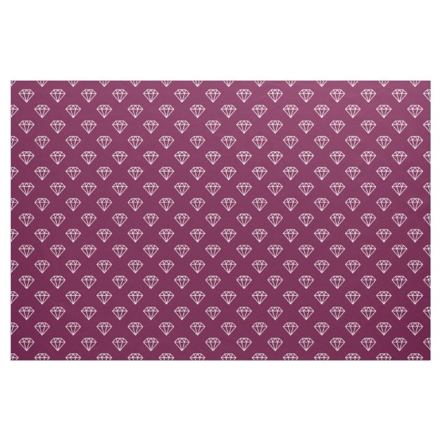 Tecido Diamante - Branco sobre Crimson Profundo 660036 (Jarda)