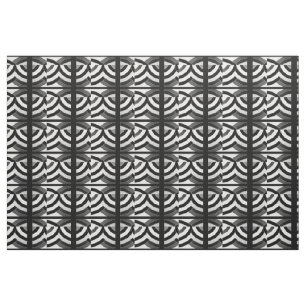 Tecido diamante de chevrons contemporâneos preto/branco