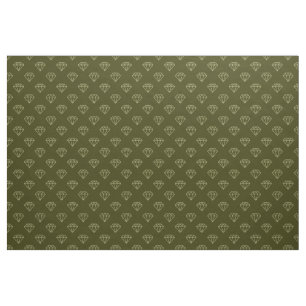 Tecido Diamante - Khaki na Olive Escura