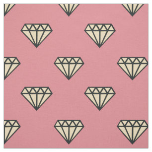 Tecido Diamante: rosa, cinza & creme