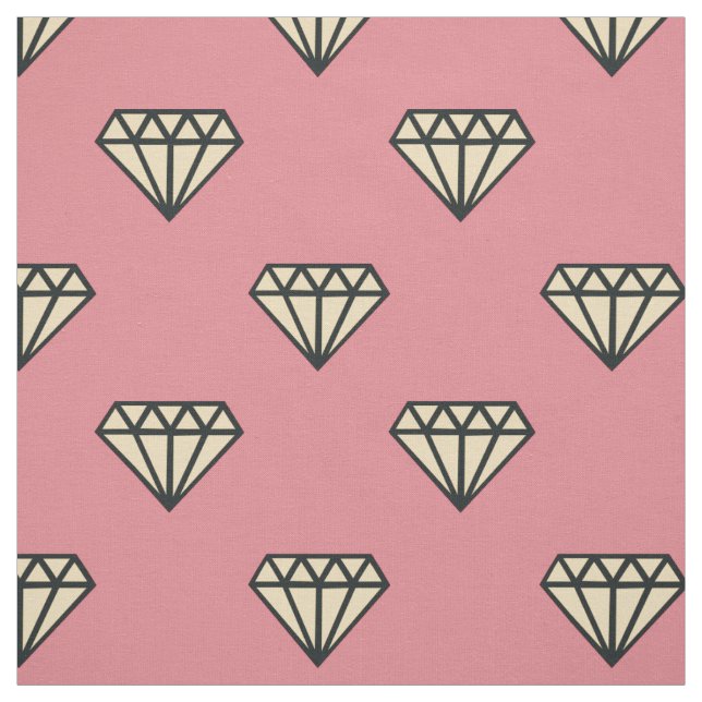Tecido Diamante: rosa, cinza & creme (Modelo)