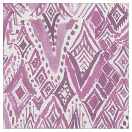 Tecido DIAMANTES ESPIRITUAIS Ikat tribal roxo de FRIGGIN