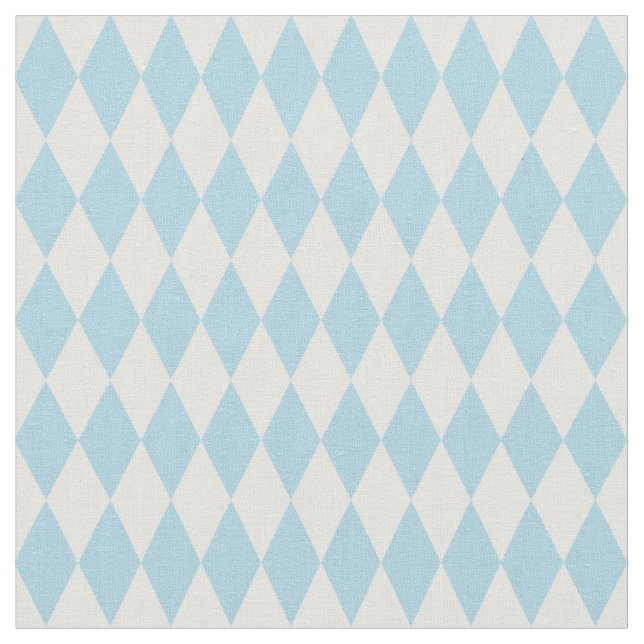 Tecido Diamantes Harlequin Marfim e Azul Céu (Detalhe)