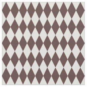 Tecido Diamantes Harlequin Marfim e Marrom