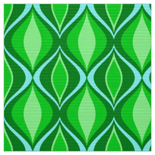 Tecido Diamantes modernos do meio século, verde esmerald