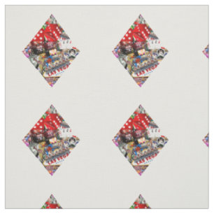 Tecido Diamond - Forma do Cartão de Jogada de Las Vegas