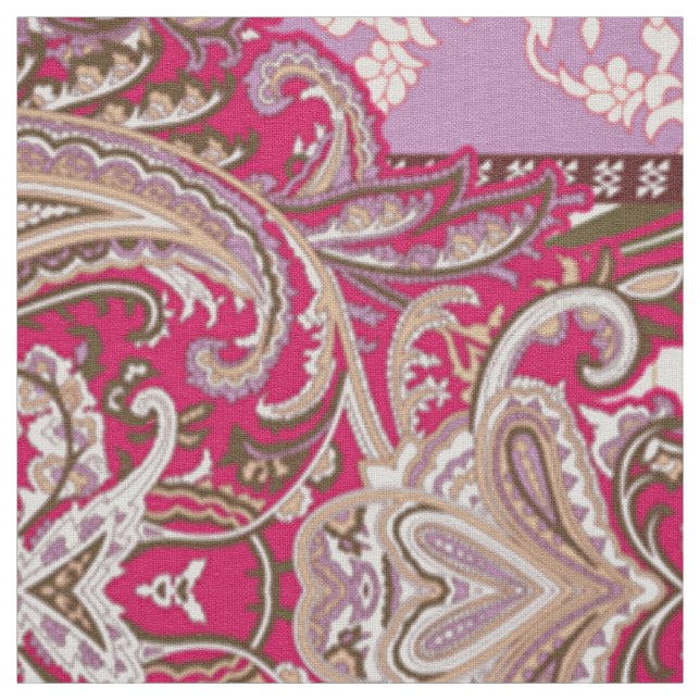 Tecido Diamond Zigzag Têxtil | Lavanda de Paisley (Modelo)