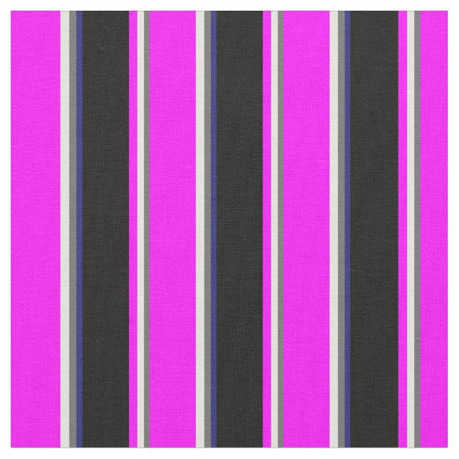 Tecido Dim Cinza, Beige, Fuchsia, Black & Midnight Blue (Detalhe)