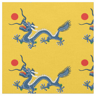 Tecido Dinastia Qing do Dragão Chinês