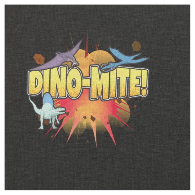 Tecido Dinossaur Lover Dynamite Dino-mite Pun (Detalhe)
