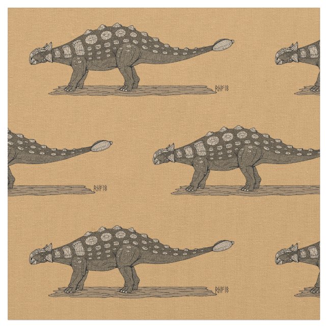 Tecido Dinossauro Cretáceo Ankylosaurus (Detalhe)