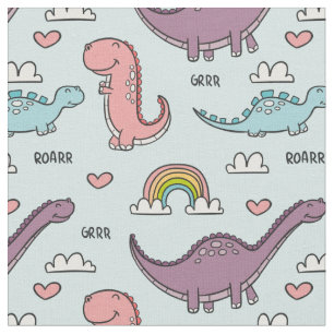 Tecido Dinossauros bonitos