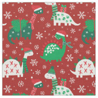 Dinossauros de Natal bonitos em vermelho bordéus