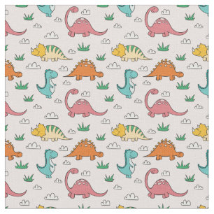 Tecido Dinossauros Fofos