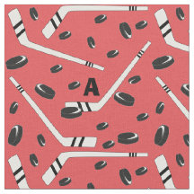 Discos e varas de hóquei