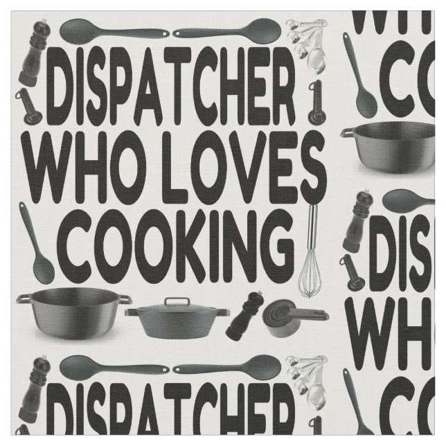 Tecido Dispatcher ama Cozinhar (Detalhe)