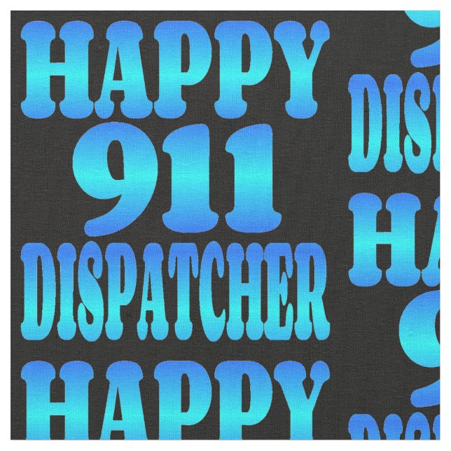 Tecido Dispatcher Feliz 911 (Detalhe)