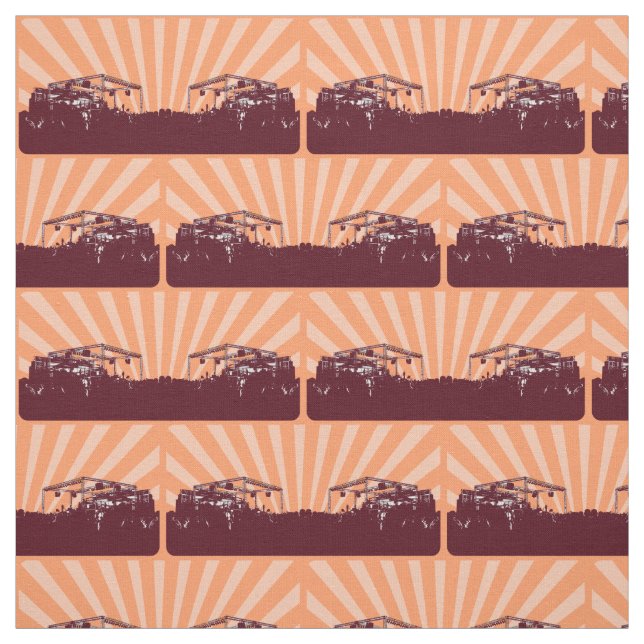 Tecido Diversão de padrões Epic Music Design do Palco do  (Modelo)