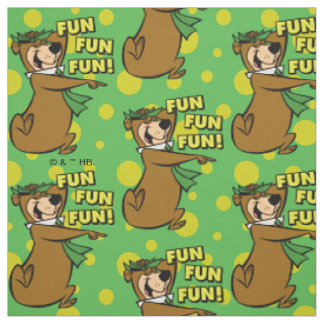 Tecido Diversão divertida do Yogi Bear