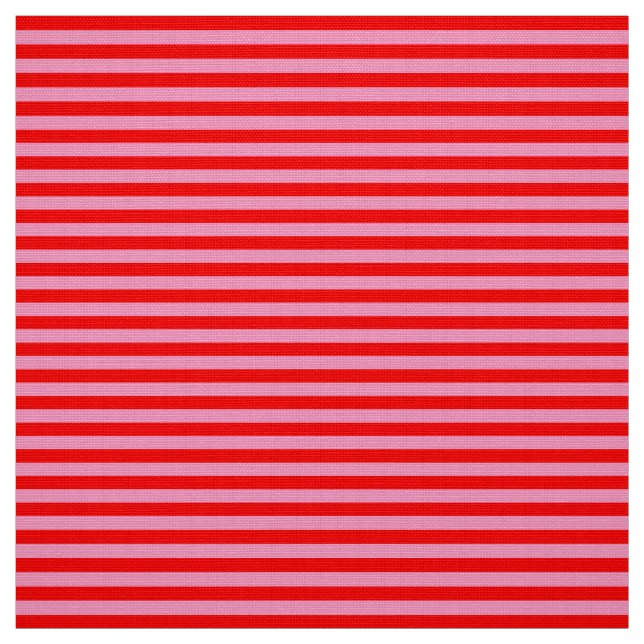Tecido Diversão rosa de jardim vermelho (Modelo)