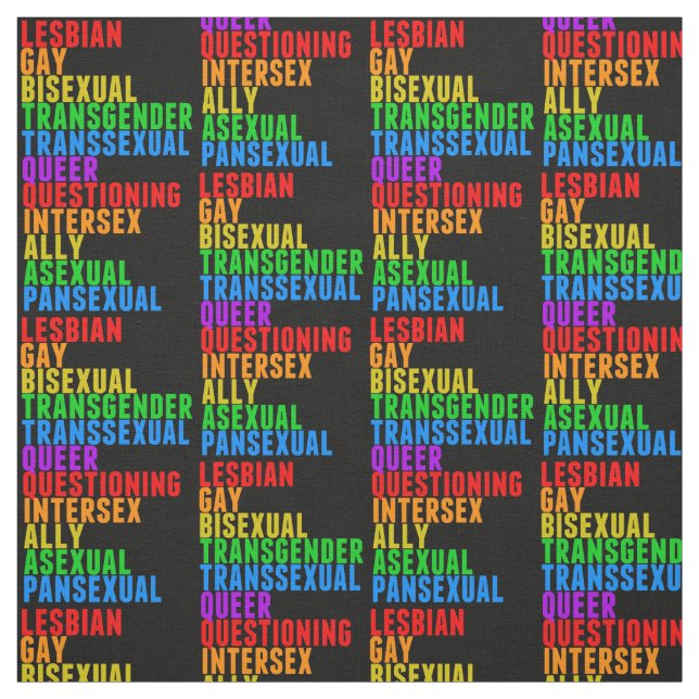 Tecido Diversidade do Orgulho LGBTTQIAAP Acrótico Arco-Ír (Modelo)