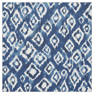 Tecido DIVIDAM DIAMANTES Geo Indigo Boho Ikat