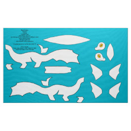 Tecido DIY cortou e Sew o dragão Plushie de Koi - platina