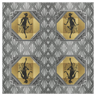 Tecido do art deco do Flapper de Gatsby