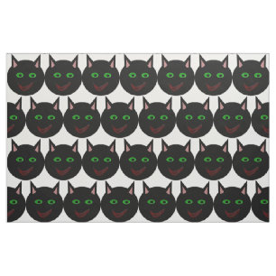 Tecido do artesanato do gato preto do Dia das