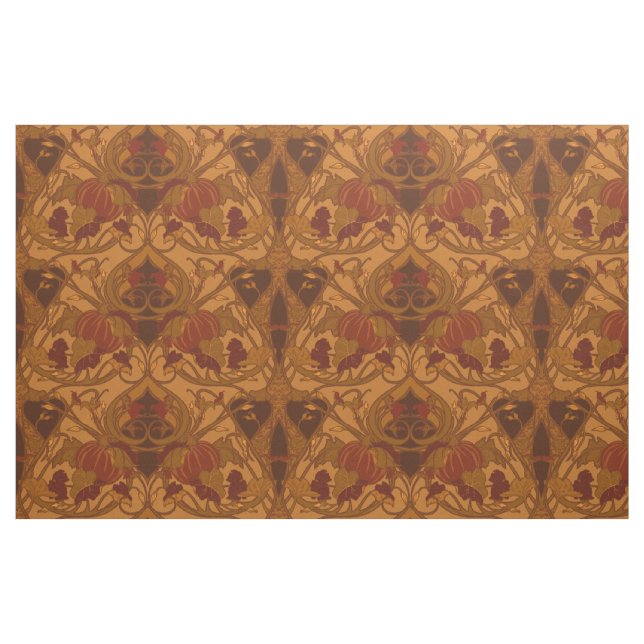 Tecido do Autumn Pumpkins e Vines Designer (Fat Quarter)