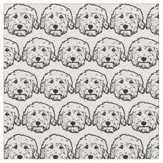 Tecido do cão do Doodle - Goldendoodle,