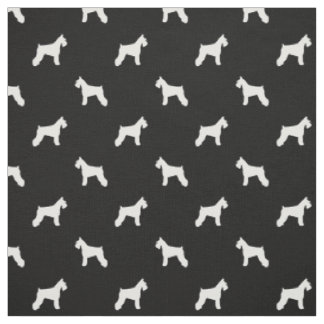 Tecido do cão do Schnauzer - preto e branco