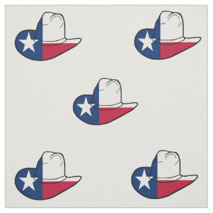 Tecido do chapéu de vaqueiro da bandeira de Texas