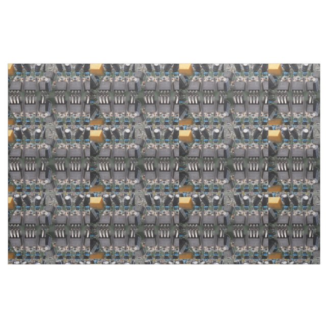 Tecido do circuito do transistor de alimentação (Fat Quarter)