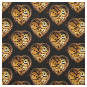 tecido do coração steampunk